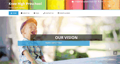 Desktop Screenshot of kneehighpreschool.com